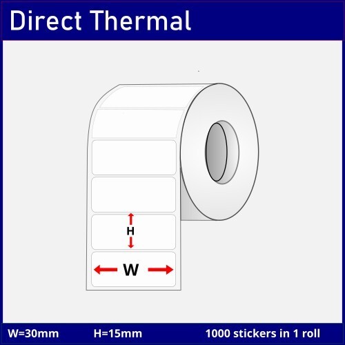 30mm [x] 15mm [x] 1000pcs - 1up - DT Sticker