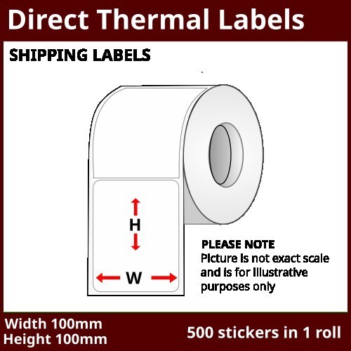 100mm [x] 100mm [x] 500pcs - 1up - TT Label